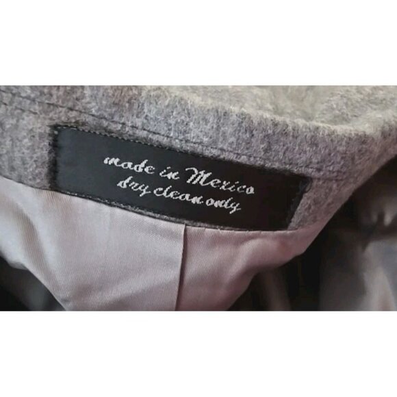 Andrew Fezza Men's 100% Cashmere Sport Jacket Coat Blazer Flannel Soft Size 43R - Picture 8 of 9